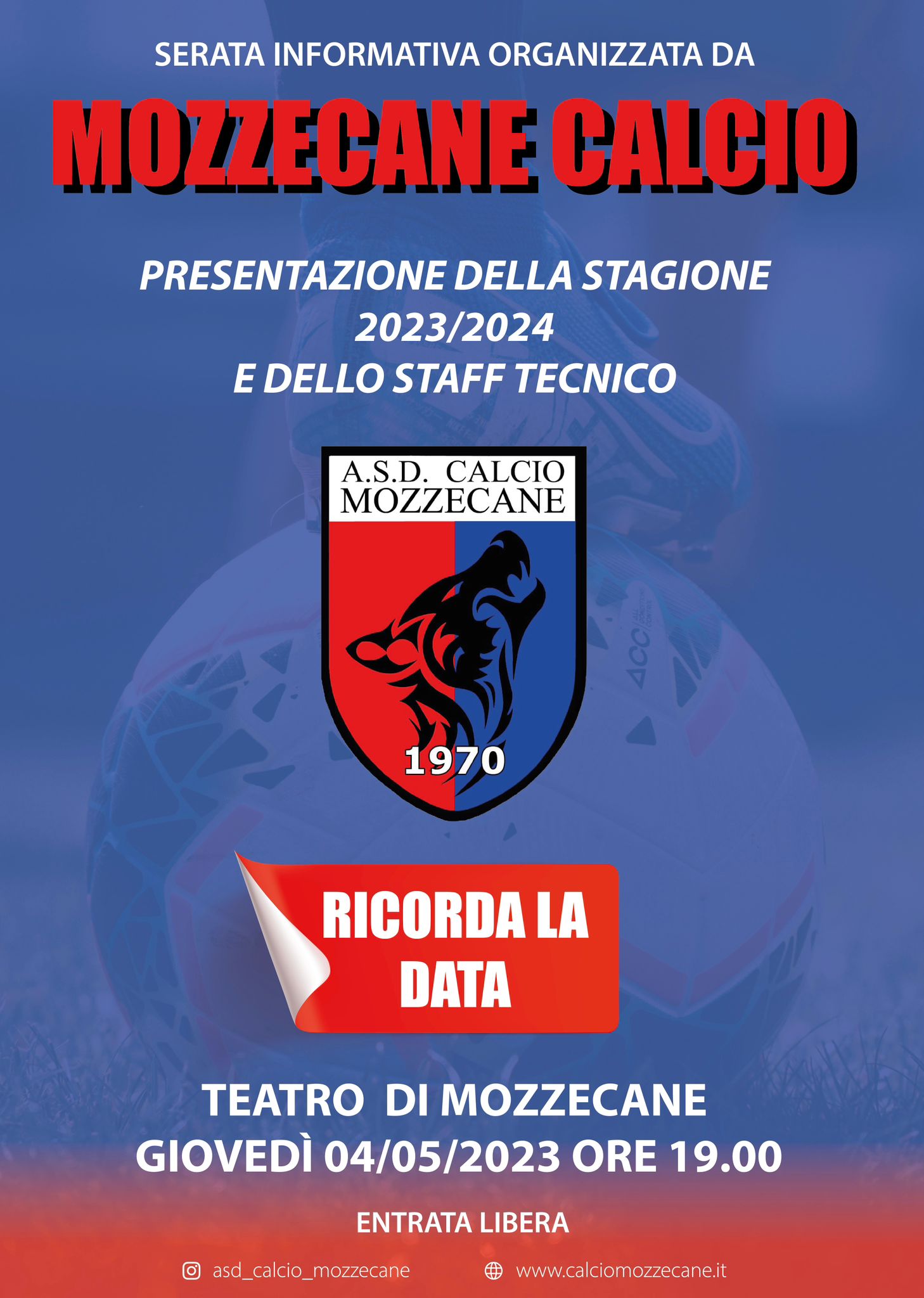 Mozzecane Calcio: giovedì presentazione della nuova stagione