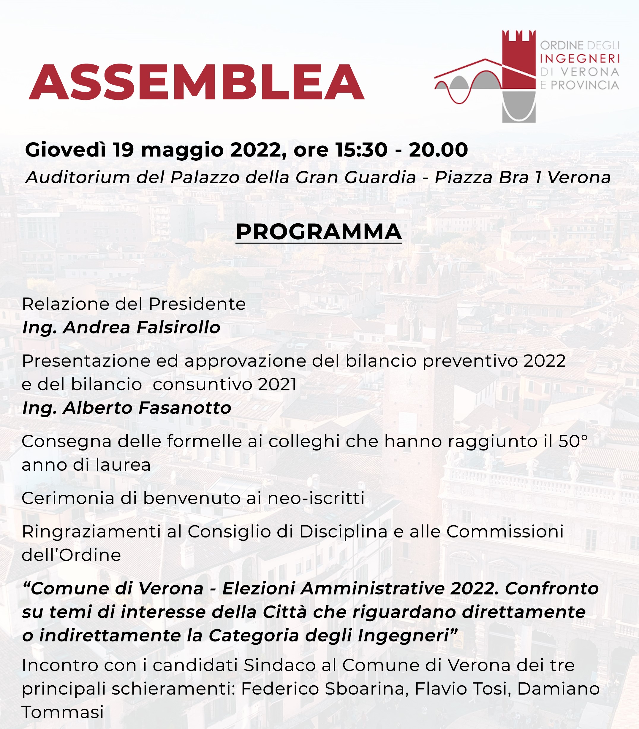 Domani Sboarina, Tommasi e Tosi all’esame di ingegneria