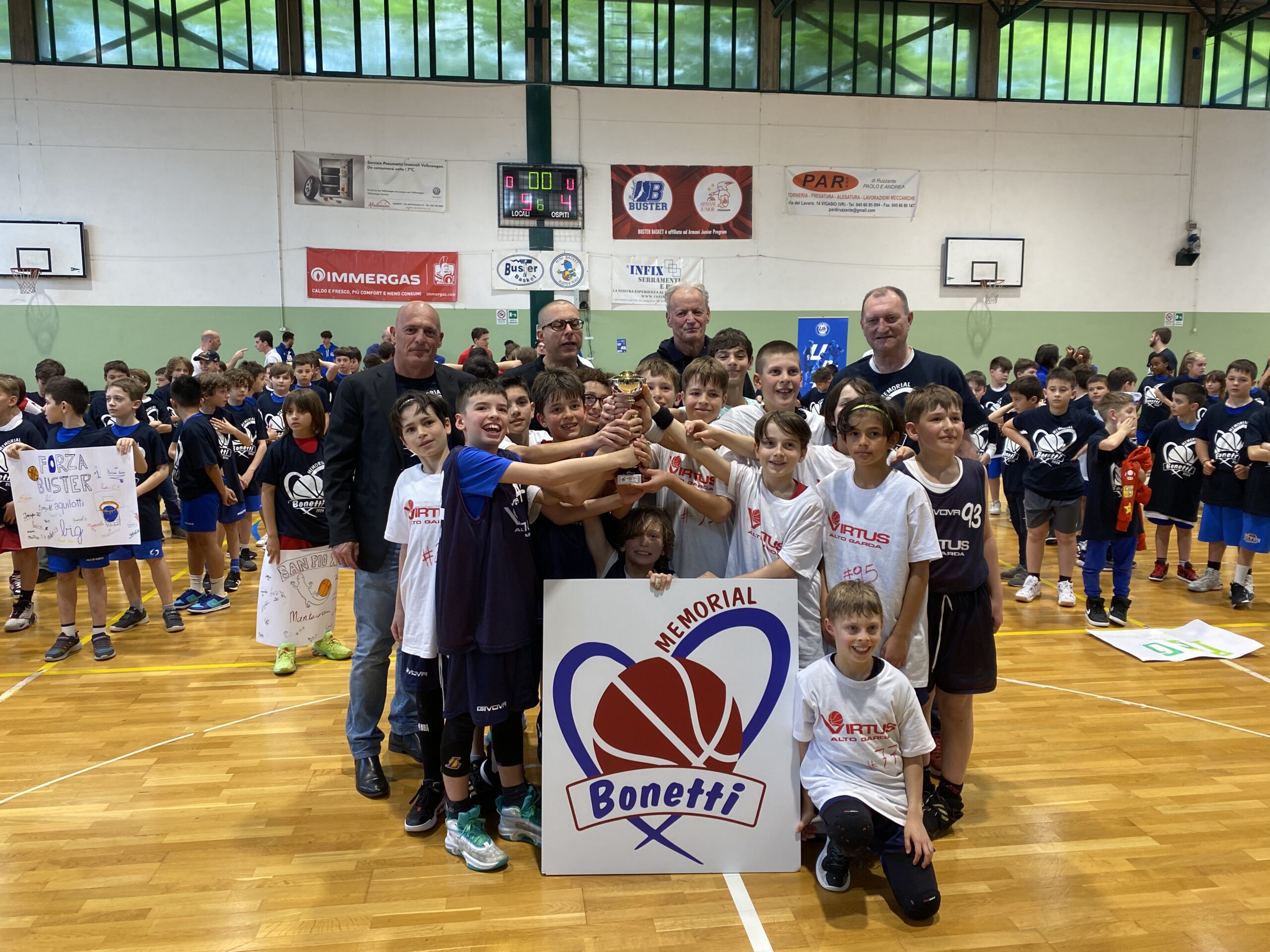 Virtus Alto Garda si aggiudica la quinta edizione del torneo del Memorial Bonetti di minibasket