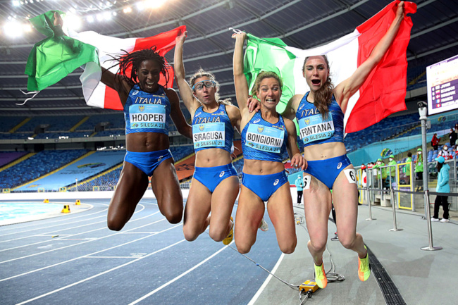 In Polonia primo oro per Gloria Hooper che stacca il pass per le Olimpiadi di Tokyo 1 world relays irenesiragusa 4x100 1