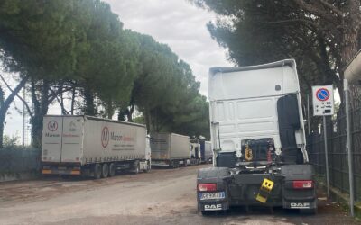 Camion. Situazione critica tra via Velino, via Germania e via Porsche