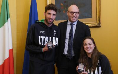 Stefano Raimondi e Giulia Terzi premiati alla Camera da Lorenzo Fontana: “C’è sempre speranza se ci sono impegno e amore”