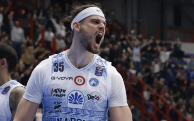 Leonardo Totè non si ferma: 22 punti e 12 rimbalzi nella vittoria contro la capolista Brescia