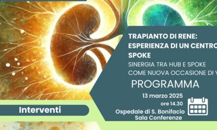 Trapianto del rene: congresso il 13 marzo all’Ospedale di San Bonifacio