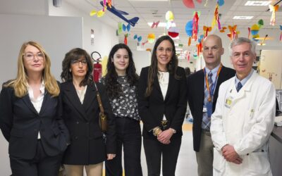 Maddalena Morgante in visita nei reparti di Chirurgia Pediatrica e Oncoematologia dell’Ospedale della Donna e del Bambino