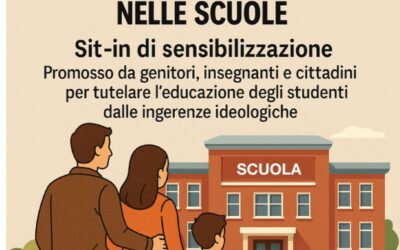 Sit-in di genitori e insegnanti. No all’indottrinamento