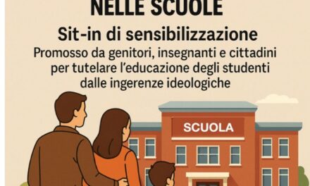 Sit-in di genitori e insegnanti. No all’indottrinamento