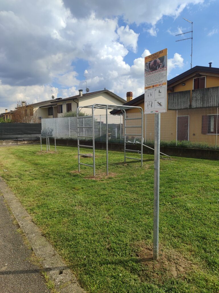 A Nogarole Rocca nuove aree fitness all'aperto per promuovere l'attività fisica 1 Pradelle attrezzi