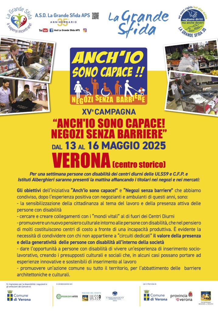 CAMPAGNA ANCHIO SONO CAPACE POSTER 70x100 2025