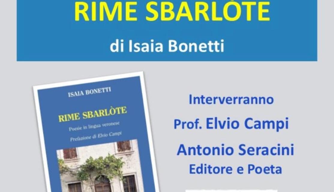 Mozzecane: due venerdì culturali con “Rime sbarlòte” e “Anche fragile”