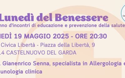 Castelnuovo, prosegue il ciclo “I Lunedì del Benessere”. Il 19 maggio si parla di allergie