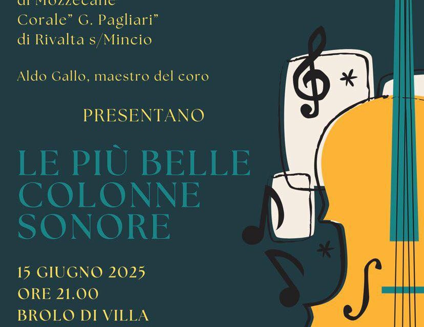Mozzecane: domenica 15 giugno concerto “Le più belle colonne sonore”