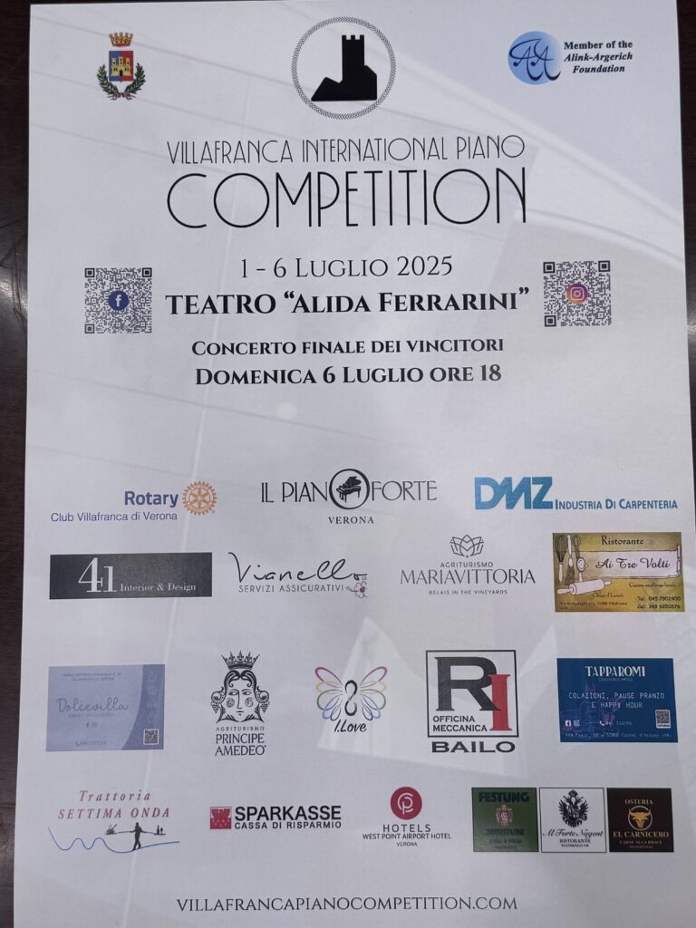 Villafranca diventa capitale della musica classica: dal 1° al 6 luglio la sesta edizione del Villafranca International Competition 1 IMG 2338 2
