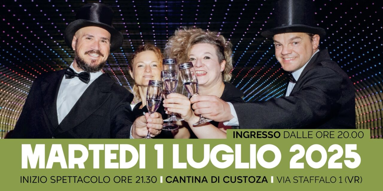 Grande ritorno di “Teatro in Cantina”: l’estate 2025 si apre con Carosello alla Cantina di Custoza