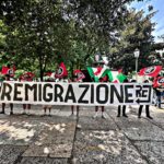 Presidio di CasaPound in Pradaval per la remigrazione