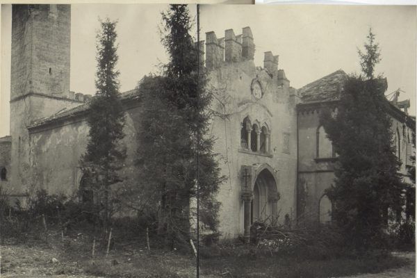 Chiesa di Vidor nel 1918