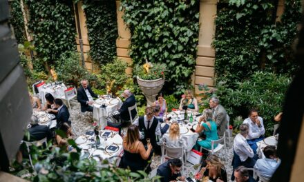 L’Opera inizia prima del gong al “Calvisius Arena Foyer”: il giardino del lusso a firma di Fabio Palazzi