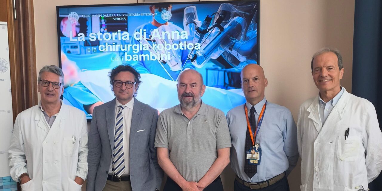 Operato adenoma epatico di 10 cm a una bambina: nasce in AOUI la chirurgia robotica pediatrica