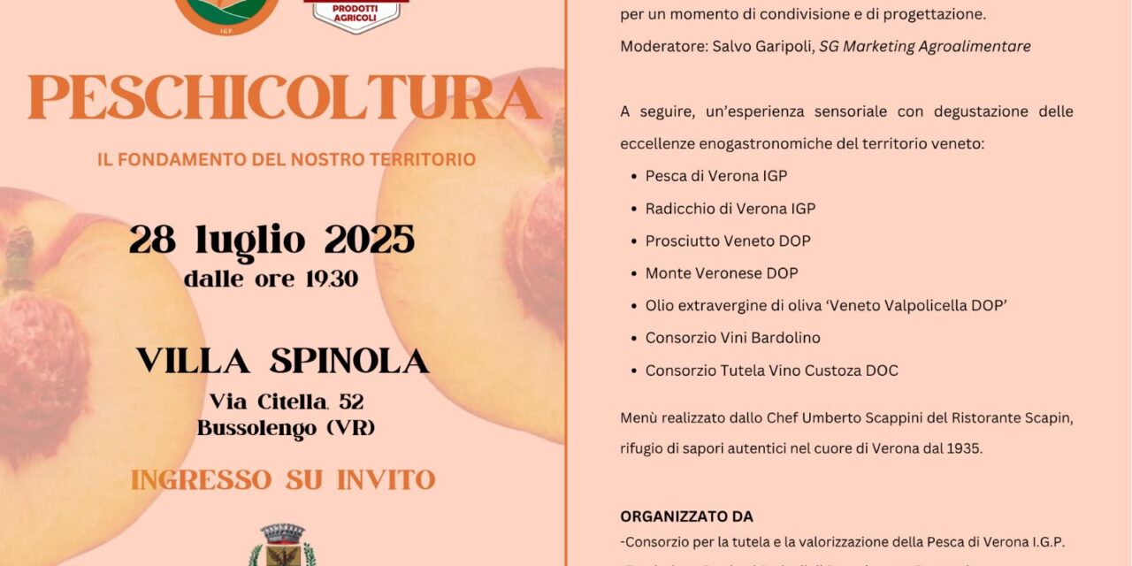 Riflettori sulla peschicoltura: incontro a Villa Spinola per valorizzare il territorio veronese