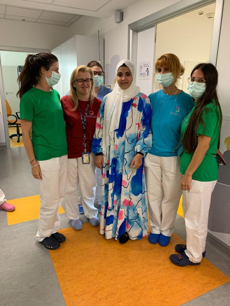 Equipe Oncoematologia con la mamma