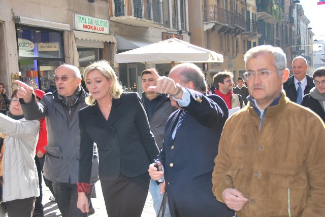 Massimo Mariotti e Marine Le Pen a Verona. 2