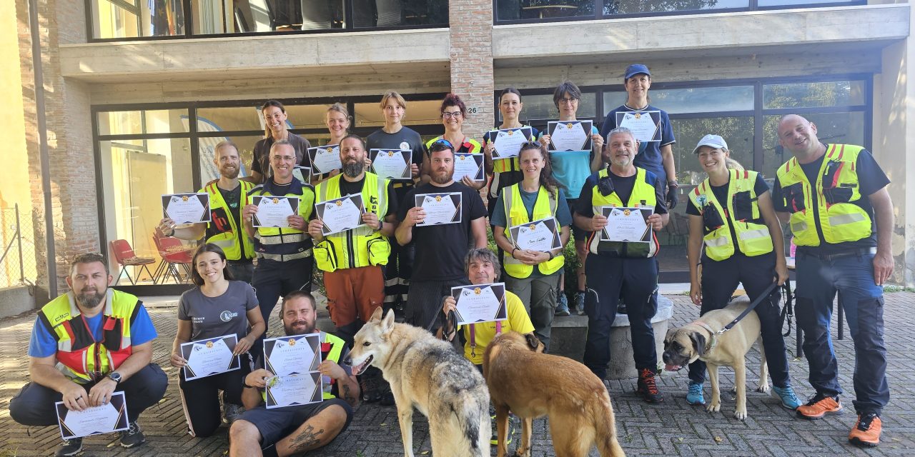 Formazione unità cinofile per ricerca di persone scomparse