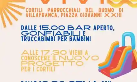 Villafranca, domenica di sport e divertimento negli spazi parrocchiali del Duomo con “Cortili Vivi”
