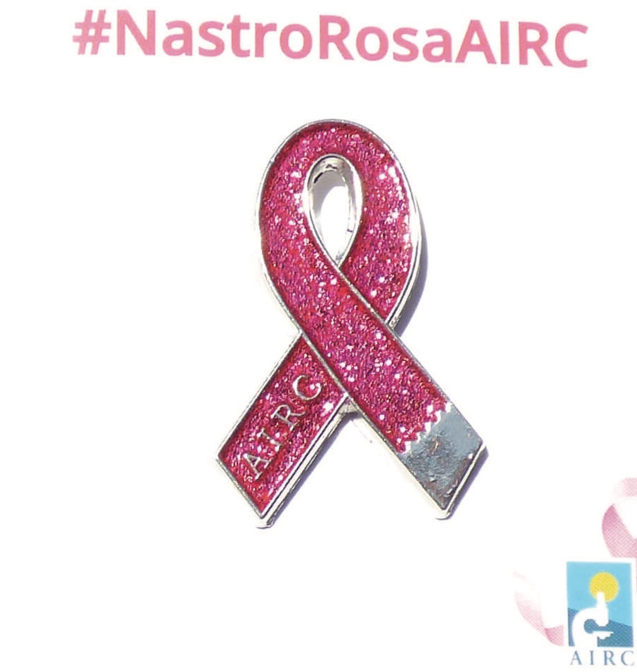 Spilletta Nastro Rosa in farmacia
