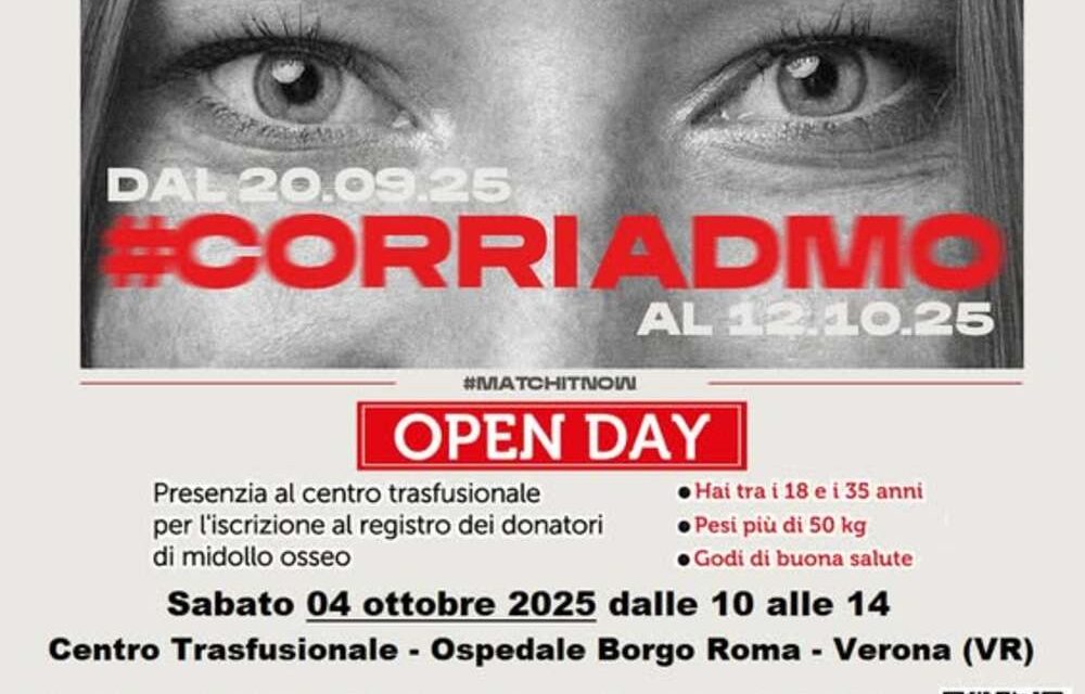 Donare il midollo: la campagna “Match it now” a Verona 