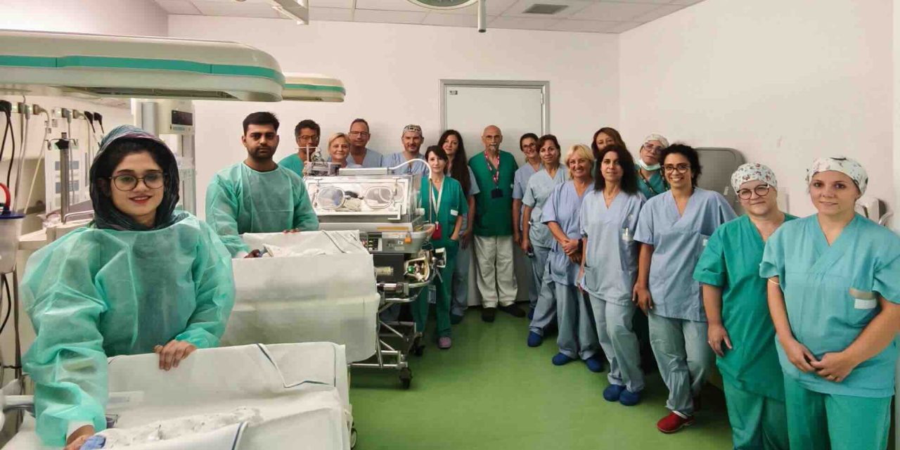 Parto cesareo con 3 gemelli a Borgo Trento