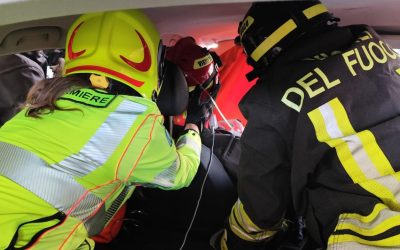 Esercitazione congiunta 118 e Vigili del Fuoco