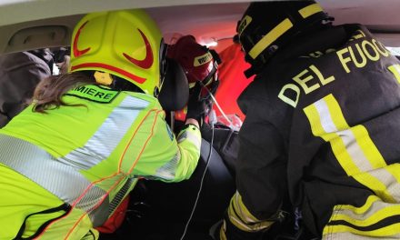 Esercitazione congiunta 118 e Vigili del Fuoco