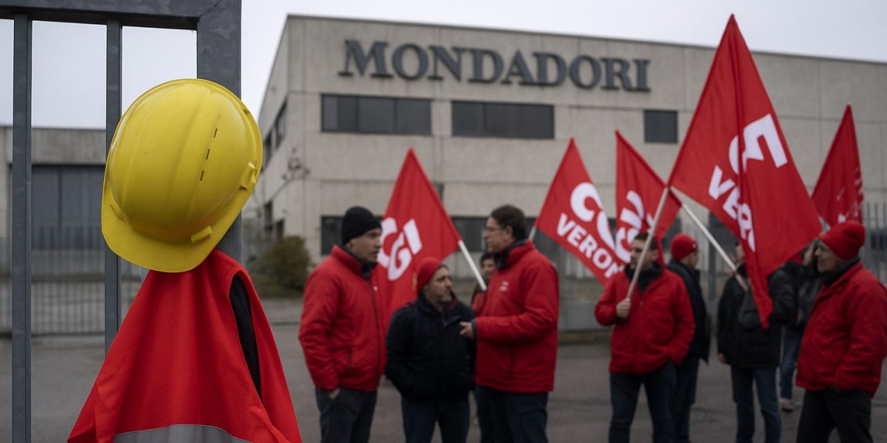 Ex stabilimento Mondadori, la logistica si sposta a Mantova: scatta lo sciopero dei lavoratori veronesi