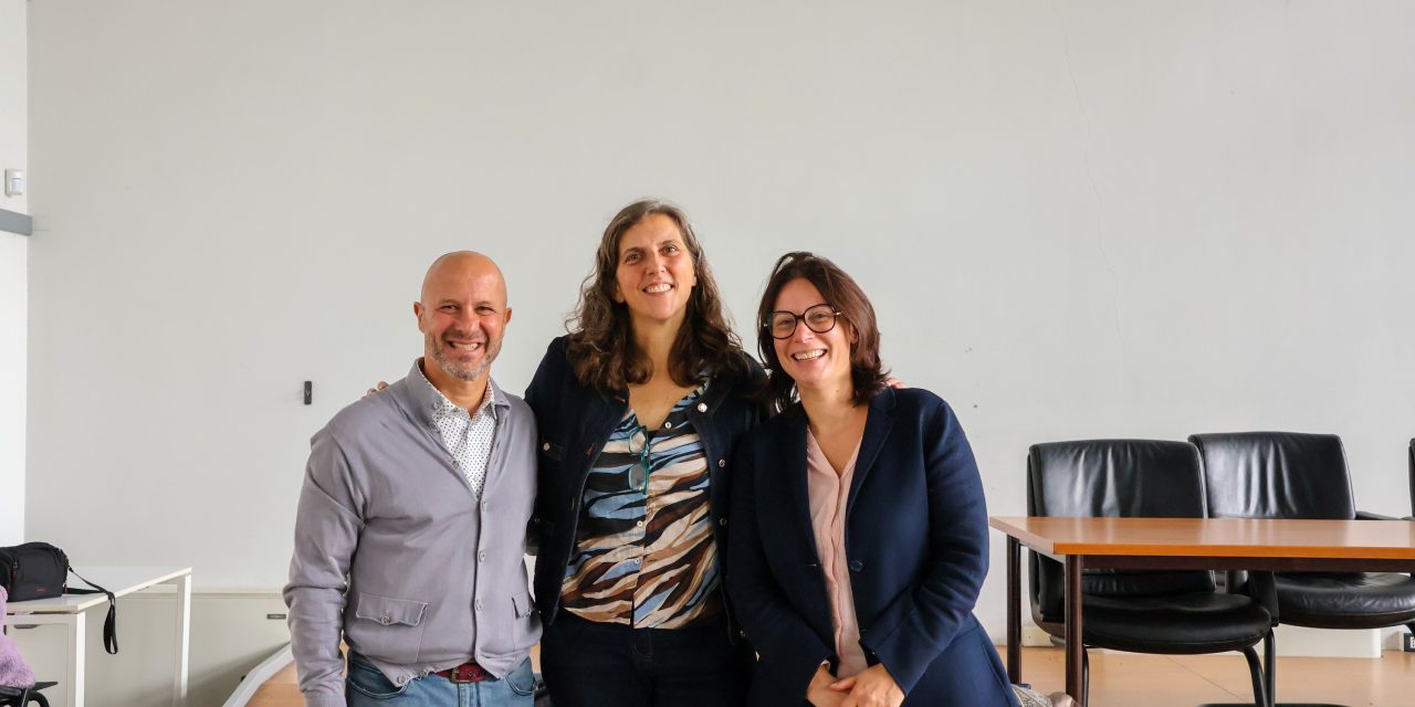 Annalisa Corrado con i candidati del Pd La Paglia e Trevisi