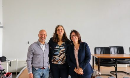 Annalisa Corrado con i candidati del Pd La Paglia e Trevisi