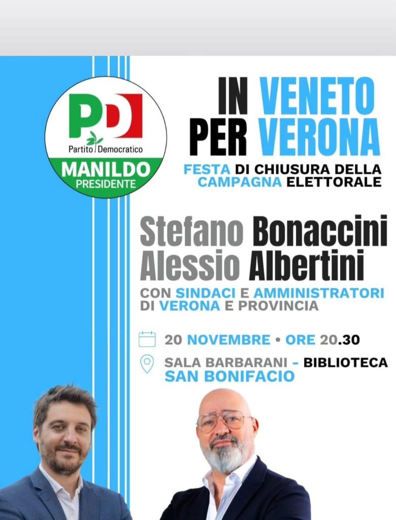 S.Bonifacio. Il comune concede la sala civica al Pd 1 PHOTO 2025 11 19 13 16 07