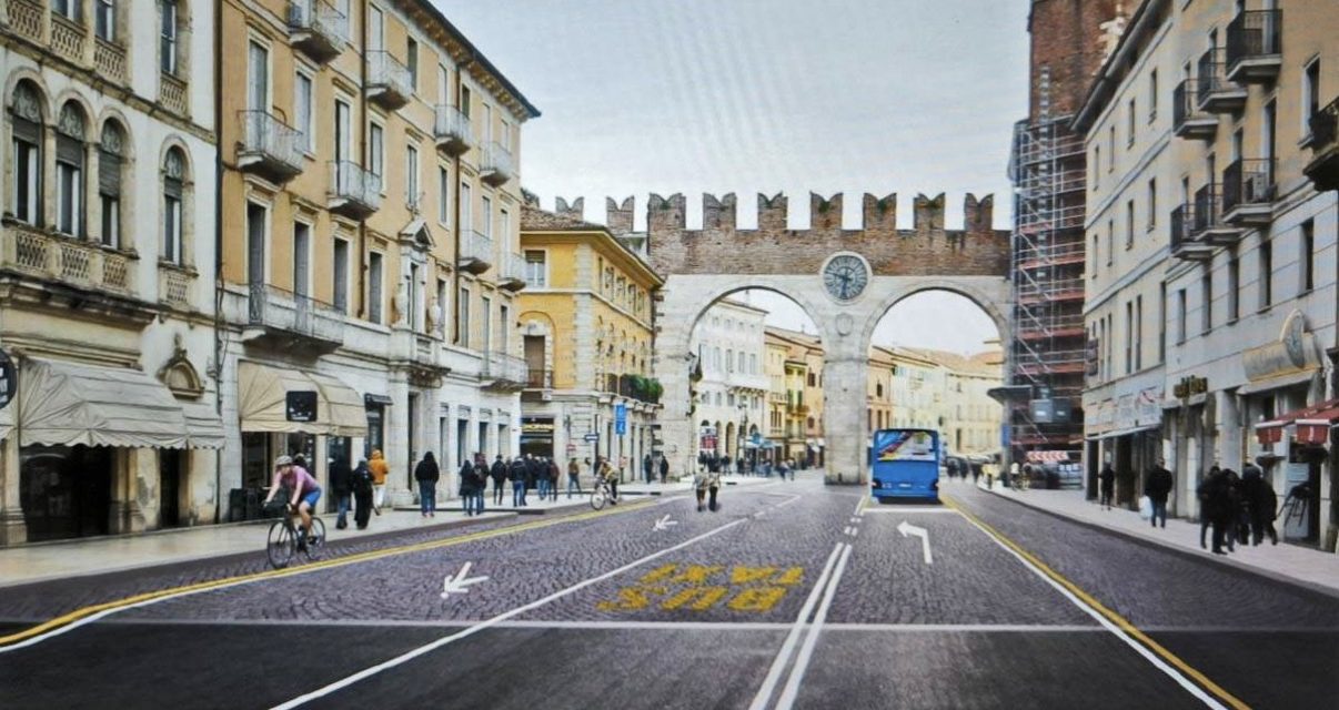 Corso Porta Nuova, accessibilità e sicurezza: pedoni e ciclisti separati