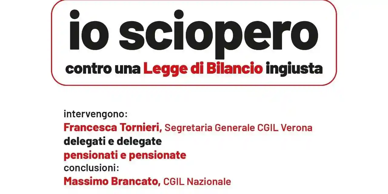 Venerdì 12 dicembre sciopero generale