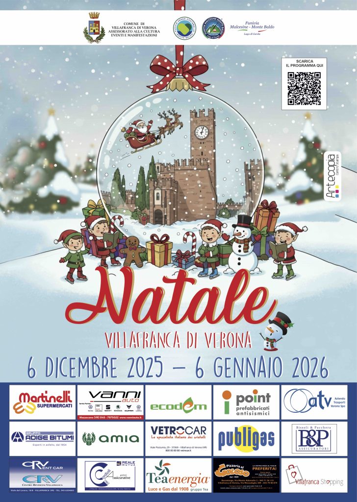 Villafranca si illumina di magia: un Natale tra storia, arte e tradizione 1 MANIFESTO 2025 NATALE