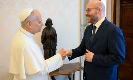 Il presidente della Camera Fontana dal Papa in Vaticano