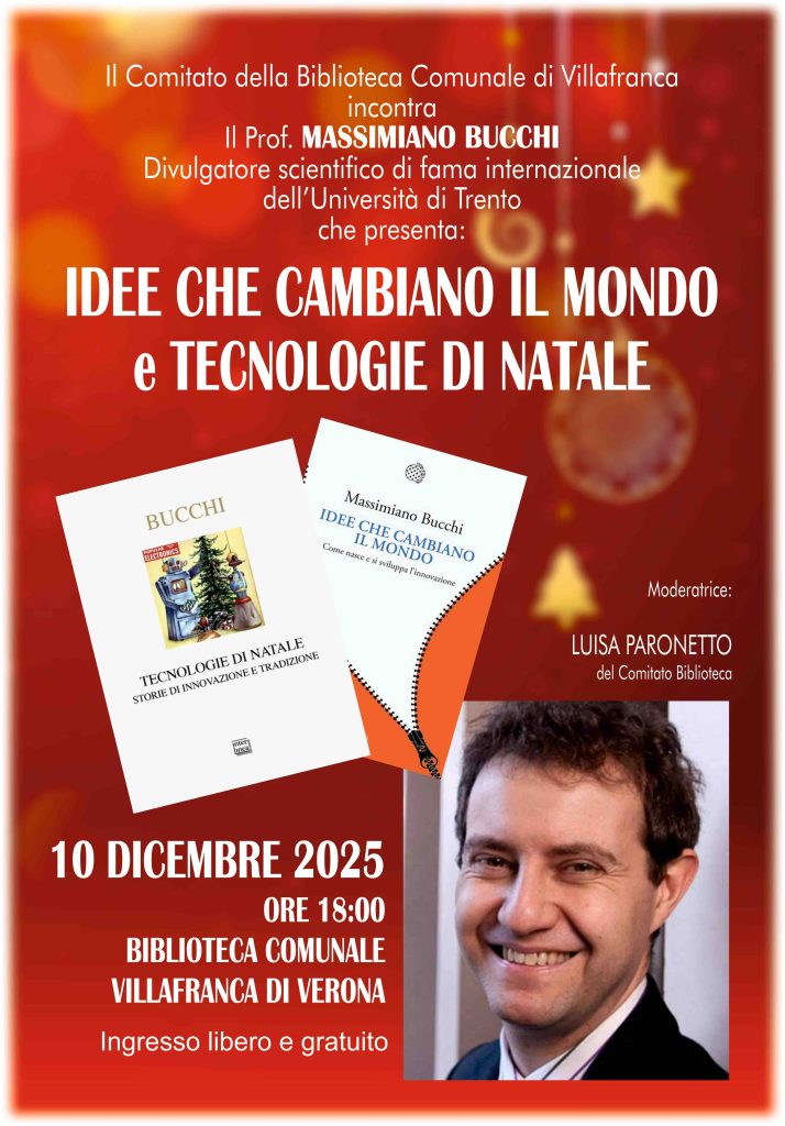 Uno scienziato in Biblioteca: Massimiano Bucchi ospite a Villafranca 1 bucchi
