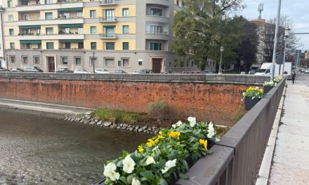 Ponte Garibaldi. 64 fioriere per abbellirlo