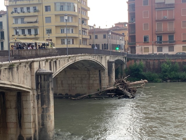 Ponte Garibaldi. 64 fioriere per abbellirlo 1 ponte garibaldi