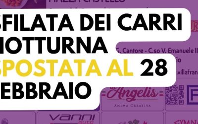 Sfilata di Carnevale a Villafranca rinviata per maltempo: nuovo appuntamento sabato 28 febbraio