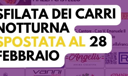 Sfilata di Carnevale a Villafranca rinviata per maltempo: nuovo appuntamento sabato 28 febbraio