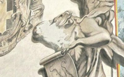 ‘Mano di bianco’ per il volto meloniano nella chiesa romana di S. Lorenzo in Lucina