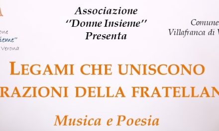 Villafranca celebra l’8 marzo con “Legami che uniscono, vibrazioni della fratellanza”