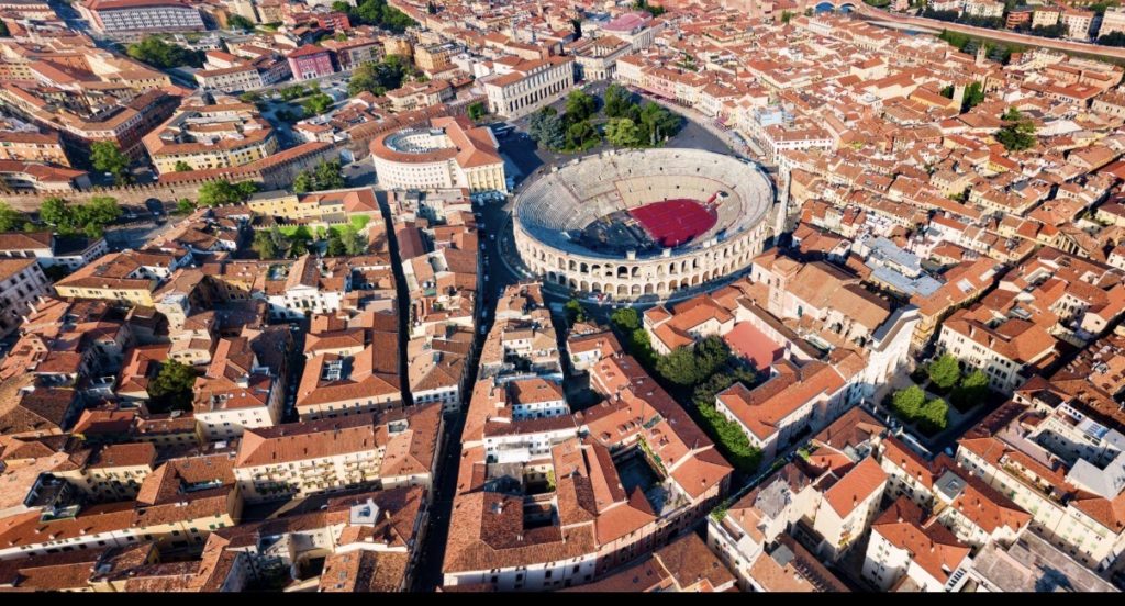 Cerimonia Apertura Paralimpiadi: il piano viabilità a Verona 1 Arena di Verona e centro storico visti dall'alto