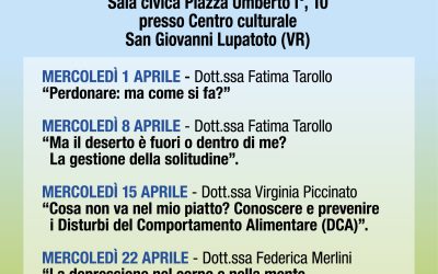 S.Giovanni Lupatoto. 4 incontri per il benessere psicologico
