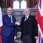 Fontana in visita al Parlamento britannico